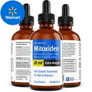Mitoxiden Pharmaceutical-Grade Hair Growth Products, Topical Drops 5% Treatment for Men & Women, Natural Alternative Minoxidol, No Side Effects, Vitasource