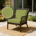 thumbnail image 2 of Outdoor Patio Cushion Covers 4 Pack Solid Color Patio Chair Cushion Covers with Ties and Zipper Leaf Green Waterproof Outdoor Seat Cushion Covers for Patio Furniture 22"x20", 2 of 9