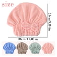 thumbnail image 3 of 1 Pack Microfiber Hair Towel Drying Cap, Super Absorbent Fast Drying Hair Turban with Bow for Women, Khaki, 3 of 9