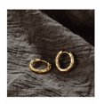 thumbnail image 3 of Pendientes Xtellar Aretes Dorados Con Detalle Trenzado, 3 of 4