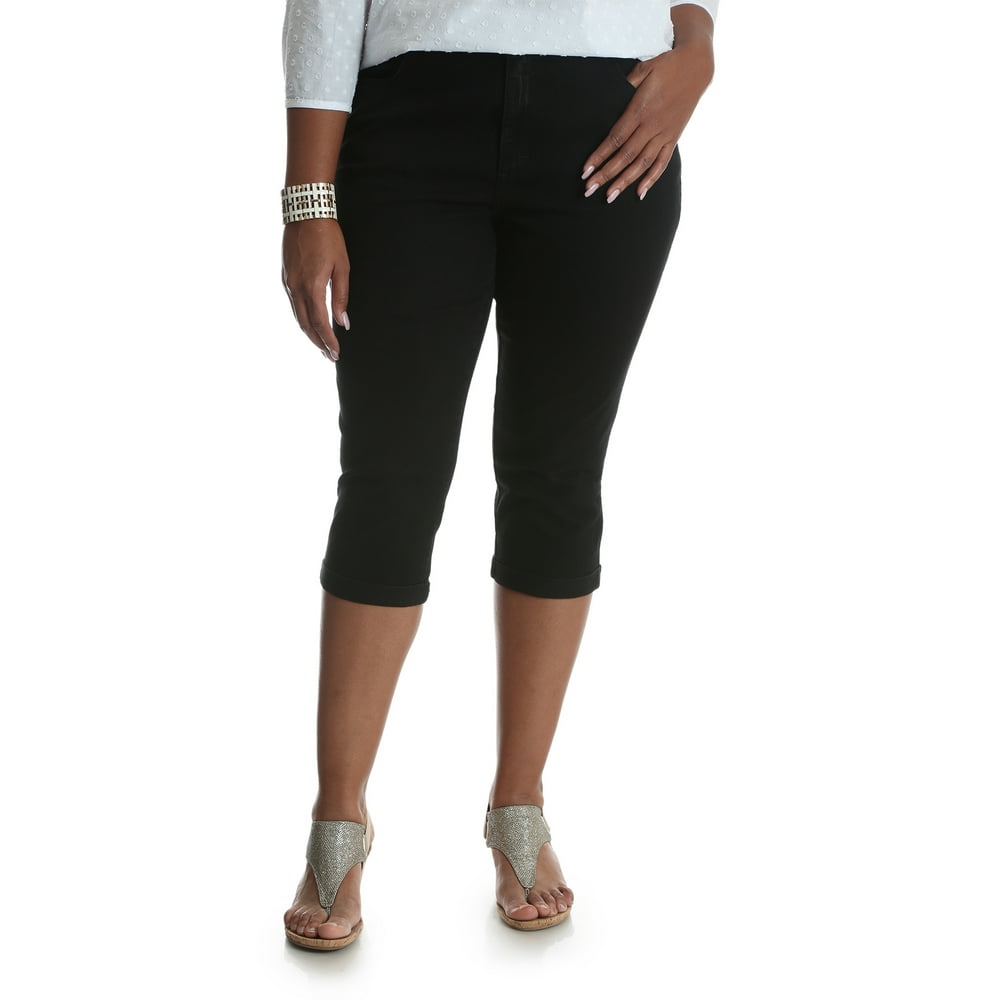 Lee Riders Lee Riders Women's Plus Modern Midrise Cuffed Capri