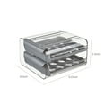 thumbnail image 3 of Giunmcul Festival Gift Storage - Container with Lid & Handle, Plastic Fridge Organizer, Clear Refrigerator Organizer Bins, Stackable Tray, 3 of 5