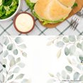 thumbnail image 3 of Joocar Eucalyptus Leaf Pattern Linen Table Mats Set Of 4 For Home Kitchen Table Decor 12x18 inch, 3 of 5