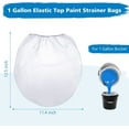 thumbnail image 2 of Paint Strainer Bags,Happon 10 Pcs 1 Gallon White Fine Mesh Filter Bag, Elastic Opening Strainer Bags Hydroponic Paint Filter Bag for Paint Gardening, 2 of 7