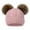 Pink Hat Coffee Ball, variant on Simplicity Warm Black Toddler Beanie Kids Black Beanie Elastic Plush Lined Toddler Winter Hat Kids Pom Pom Beanie Thick Knit Skull Beanie Hat Cap
