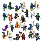 Connue 24 Pcs Ninja Blizzard Samurai Building Blocks Toy Set, Whirlwind Ninja Action Figures, Birthday Halloween and Christmas Gift for Kids, 1.7 in