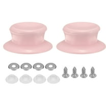 2pcs Pot Pan Lids Replacement Knob, Plastic Pan Cover Holding Handles for Skillets Cookware Covers, Pink