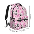 thumbnail image 3 of KLL Funny Panda Draws A Heart Print Casual Backpack for Men Women,Travel Casual Backpack Outdoor Activities Bag Daypack for Travel Hiking Shopping Daily, 3 of 5