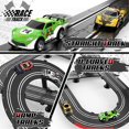 thumbnail image 4 of Set de pista de carreras de coches tragaperras a escala 1:43 con 4 coches tragaperras para niños, 4 of 7
