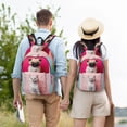 thumbnail image 4 of Kdxio Colorful Dog Cat Collage Print Canvas Backpack for School Work Travel Lightweight Unisex Daypack with Laptop Compartment and Adjustable Straps-Small, 4 of 5