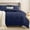 02-solid-navy Blue, variant on Queen Size Comforter Set Burnt Orange and Beige, Soft Lightweight Down Alternative Reversible Bed Comforter, All Season 3 Piece Bedding Set, Cozy Warm Full Size Quilt