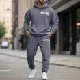 thumbnail image 5 of Drie Hoodie Set for Women Sweats Sets for Women Comfy Hoodie Sweatsuit Sets Fall Fashion Clothes Dark Gray,2XL, 5 of 6
