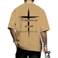 thumbnail image 7 of adaychics Mens Cross Shirt Crew Neck Cross Print Spanish Bible T-shirt Short Sleeve Oversized Casual Tops for Party Daily, 7 of 7