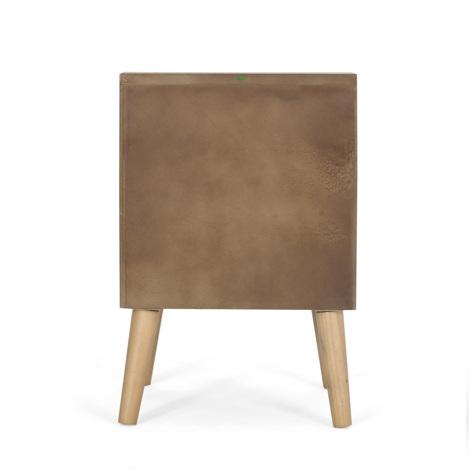 Kadyn Contemporary End Table, Bedside Table with Hutch and Door, Bedside End Table for Living Room, Natural and White Kadyn Contemporary End Table, Bedside Table with Hutch and Door, Bedside End Table for Living Room, Natural and White