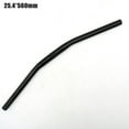 thumbnail image 1 of 25.4X560 Narrow Cow Type Swept Back Curved Bike Handlebars for Cruiser Dragster, 1 of 8