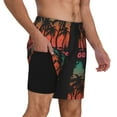 thumbnail image 2 of Kdxio Go Surfer Print Men's Swim Trunks with Compression Liner 7 Inch Inseam Quick Dry Swim Shorts, 2 of 7