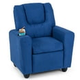 thumbnail image 1 of Costway Kids Recliner with Cup ackrest & Footrest for Boys & GirlsHolder with Adjustable Blue, 1 of 10