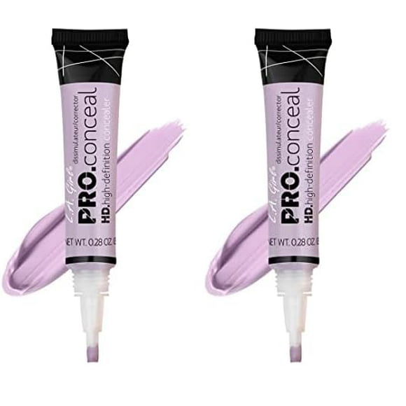 Corrector L.A. Girl Pro Conceal HD de lavanda, 8 ml (x2)