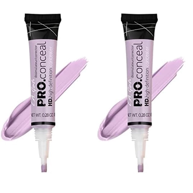 Corrector L.A. Girl Pro Conceal HD de lavanda, 8 ml (x2)