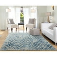 thumbnail image 4 of Dynamic Rugs QU2427039500 2 ft. x 3 ft. 11 in. Quartz 27039 Rectangle Traditional Area Rug - 500 Ivory & Blue, 4 of 4