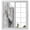Grey, variant on Grey Ombre Marble Window Privacy Film, Gray Marble Crack Abstract Modern Static Cling UV Sun Blocking Heat Control Window Tint Day and Night, Non-Adhesive One Way Windows Privacy Cover 19.6''x39.3''