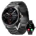 thumbnail image 1 of TOOBUR Reloj Inteligente Hombre con Bisel Metálico, Smartwatch con 100 Deportes, Recibir y Contestar Llamadas, Podómetro y Pulsómetro, IP68 Impermeable Nadar, Compatible con Android iOS, 1 of 5