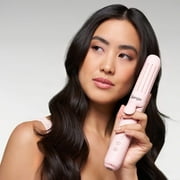 Lange Hair Le Duo Grande 360° Airflow Styler | 2-in-1 Curling Wand & Titanium Flat Iron Hair Straightener (Black)