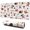 White Christmas Santa-1, variant on Long Mouse Pads for Desk,White Christmas Star and Gift Pattern Desk Mats on Top Of Desks, Desk Mouse Pad Extra Large with 3mm Non-Slip Base and Stitched Edge for Gaming,Office,Work,Home 31.5x11.8in