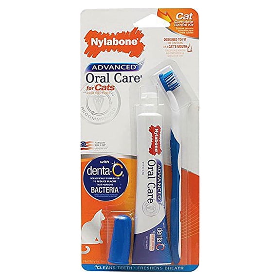 Nylabone Advanced Oral Care Cat Dental Kit Original 2.5 Ounce (3 Count)