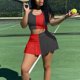 thumbnail image 2 of Conjunto de dos piezas de chaleco deportivo ajustado con costuras sexy informal a la moda de verano para mujer Pompotops  qwe24788, 2 of 7