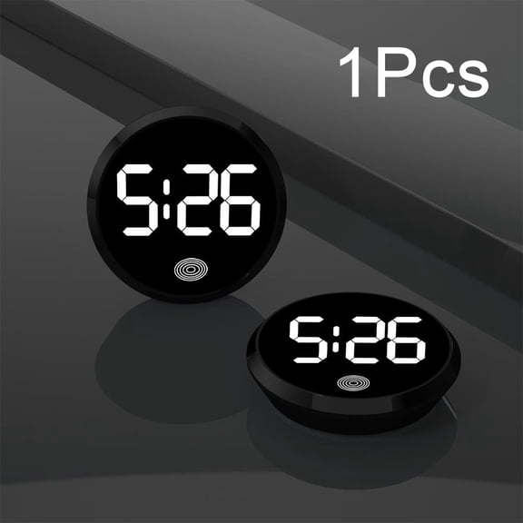 Clock For Car Vehicle Watch Car Supplies Novelty Car Interior Clock Type Luminous Car Clock Car ABS Black Accessories Car