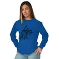thumbnail image 4 of Spiritual Animal Elephant Triangle Long Sleeve TShirt Men Women Brisco Brands L, 4 of 6