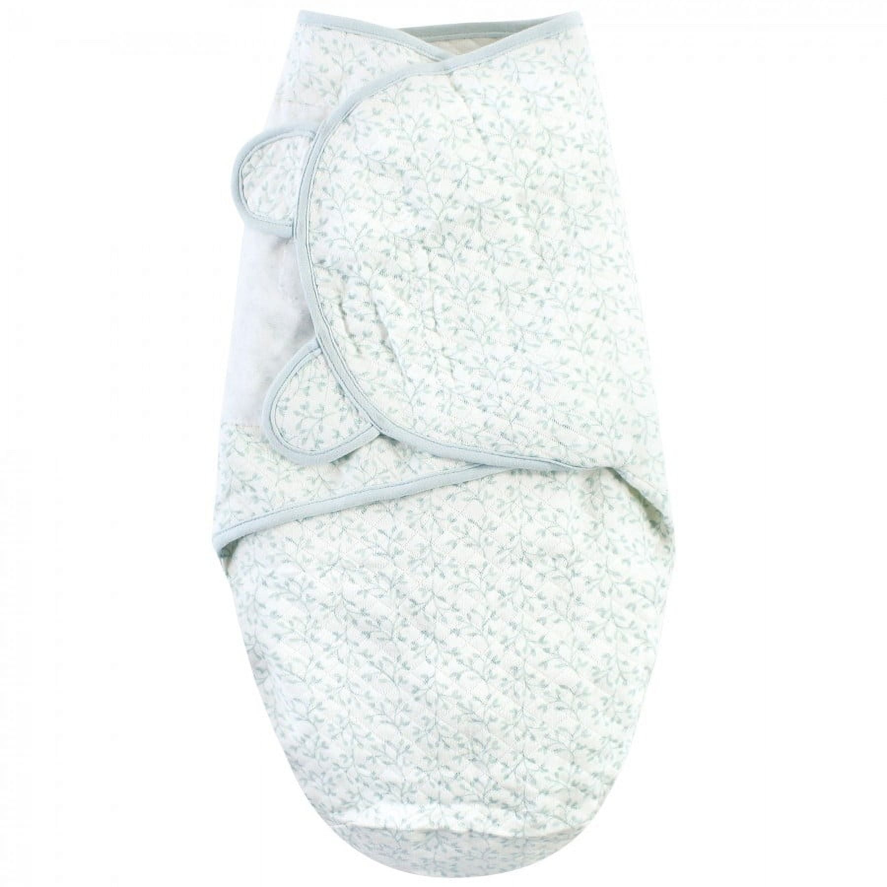 Hudson Baby Infant Girl Quilted Cotton Swaddle Wrap 3pk, Enchanted Forest, 0-3 Months