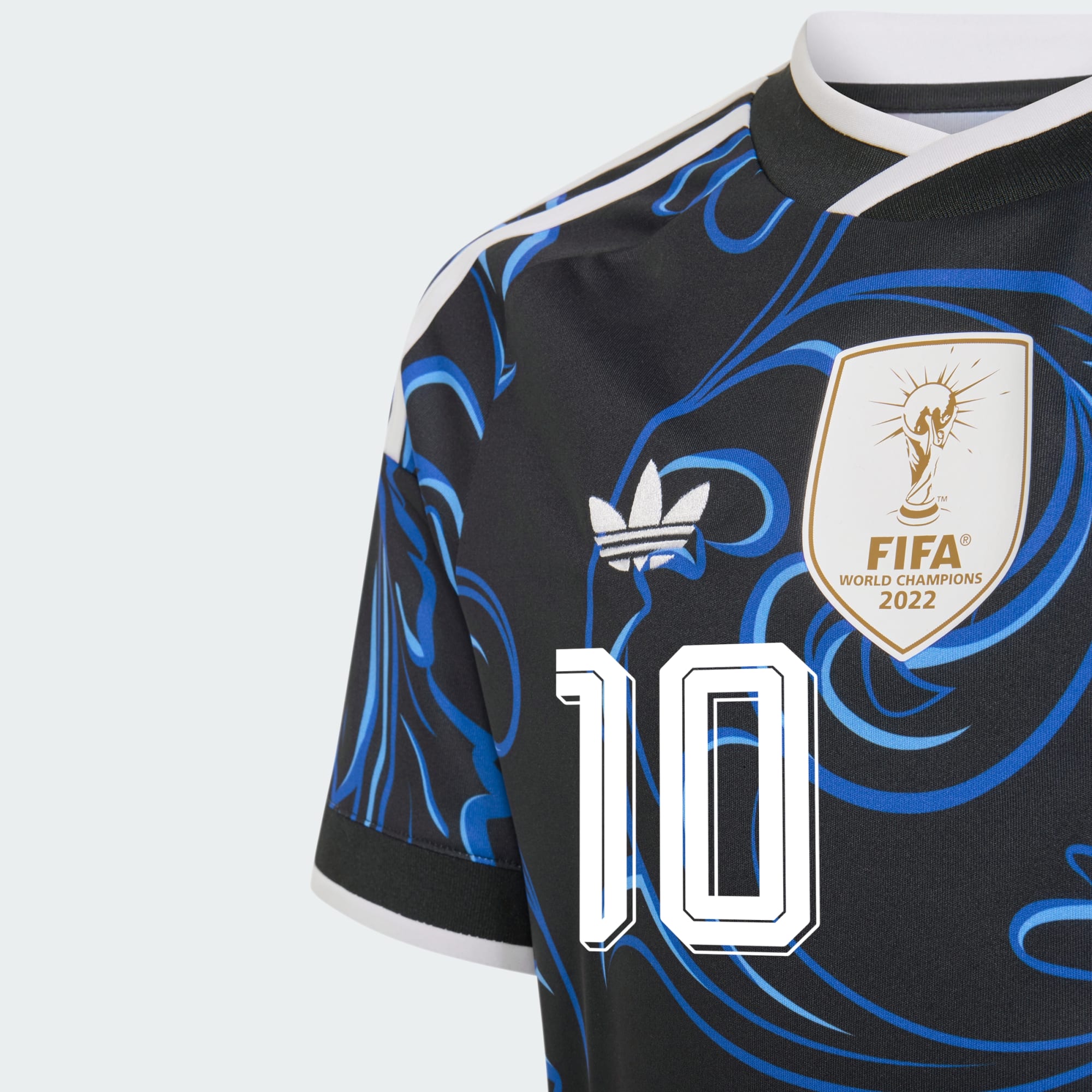 Adidas Argentina Youth Away Messi #10 Soccer Jersey Blue photo 4