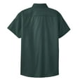 thumbnail image 2 of Mafoose Women's Comfortable Short Sleeve Easy Care Shirt Dark Green/Navy M, 2 of 3
