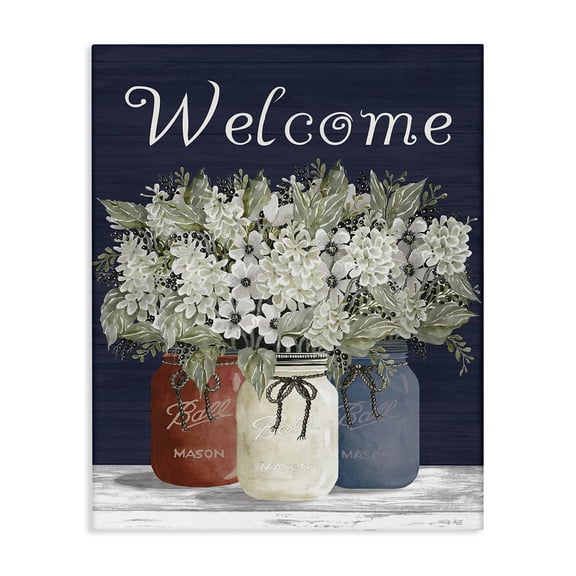 Stupell Industries Rustic Lodge Welcome with Country Herbs Canvas Art, 16 x 20, by Cindy Jacobs