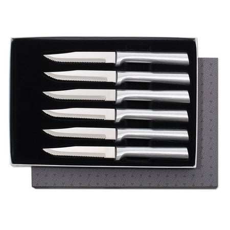 Ka Bar Knives Aluminum Knife - Rada Cutlery Serrated Steak Knife Set – Stainless Steel Knives With Aluminum Handles, Set of 6