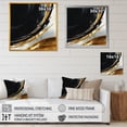 thumbnail image 4 of DESIGN ART Designart "Black Gold Abstract Shapes Marble I" Abstract Marble Wall Art Prints 36 in. wide x 36 in. high, 4 of 5