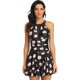thumbnail image 1 of HYMEVROS Trajes de baño de una pieza para mujer falda traje de baño fruncido retro vestido de natación control de barriga trajes de baño de malla, 1 of 4