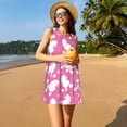 thumbnail image 3 of Balery Cute Poodle Dog Vestidos de verano para mujer con estampado: vestido holgado sin mangas, vestido playero informal y cómodo para días calurosos., 3 of 7