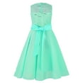 thumbnail image 2 of Alvivi Flower Girls Dress Sequined Lace Chiffon Princess Party Ball Gown 2-16 Mint Green 6, 2 of 7