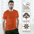 thumbnail image 4 of Men's Work T-Shirt High Visibility Short Sleeve Workwear Tee Safety Hi-Vis Reflective T-Shirts for Men (Safety Orange 1 Pack, Large), 4 of 7