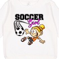 thumbnail image 3 of Inktastic Soccer Girl Toddler Sweatshirt, 3 of 4