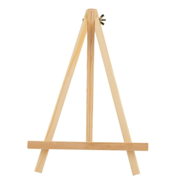 Caballete de mesa plegable de madera para escritorio, soporte para lienzo, soporte para fotos y exhibidores El 18x24cm