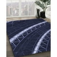 thumbnail image 2 of Ahgly Company Indoor Rectangle Patterned Deep Periwinkle Purple Area Rugs, 8' x 12', 2 of 6