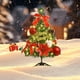 thumbnail image 4 of Adornos navideños, mini árbol de Navidad, pequeño árbol de Navidad con luces LED, adornos navideños artificiales de mesa, decoración navideña para interiores, árboles de plástico de 45 cm., 4 of 6