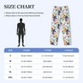 thumbnail image 4 of Balery Lilies Flowers print Men's Pajama Pants,Ultra Lightweight Pjs,Lounge Pant-Medium, 4 of 9