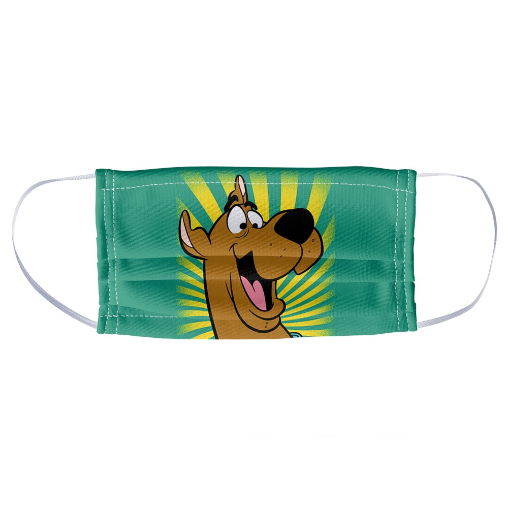 Scooby-Doo Burst 1-Ply Reusable Face Mask Covering, Unisex