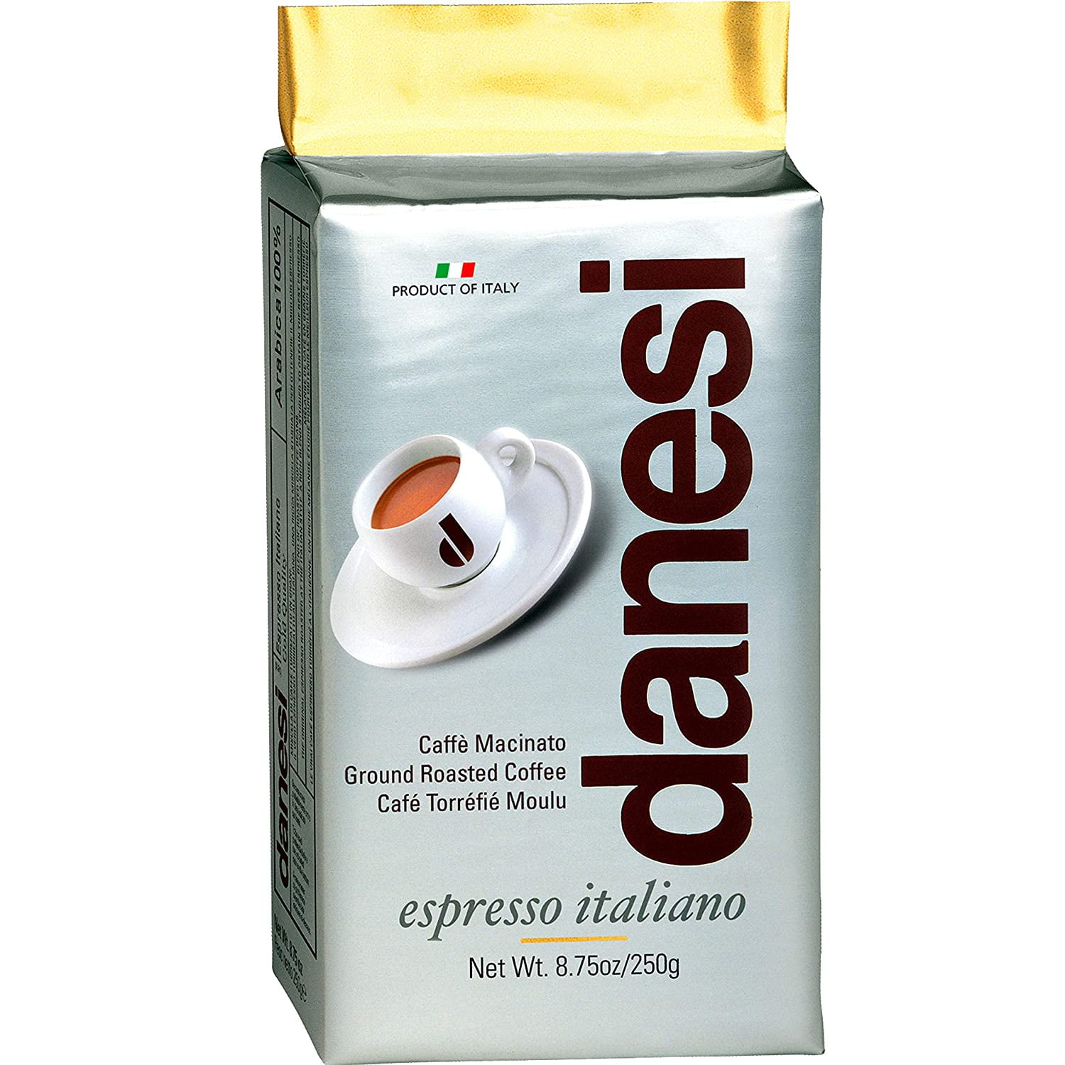 Danesi Caffe Italian Espresso Ground Coffee Medium Roast Espresso