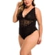 thumbnail image 5 of Ropa interior de encaje sexy para mujer, minivestido en V profundo, ropa de dormir, regalo, negro, 3XL Methold XX000057-08, 5 of 7